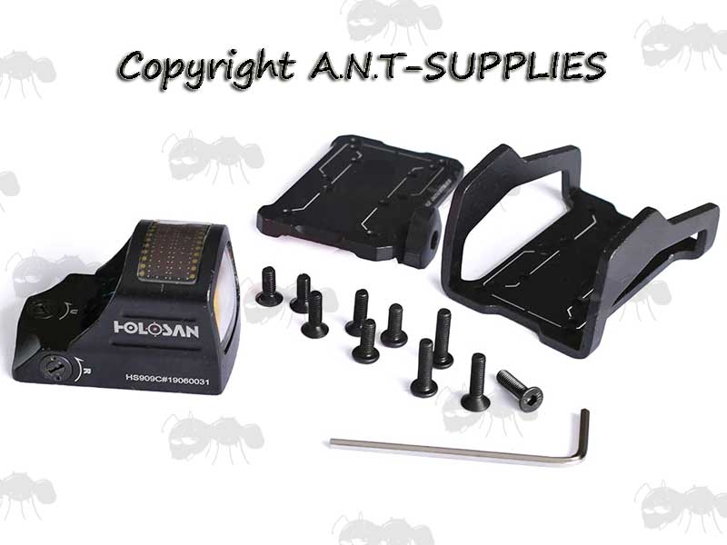 Miniature Red Dot Reflex Solar Sight with Base Plates