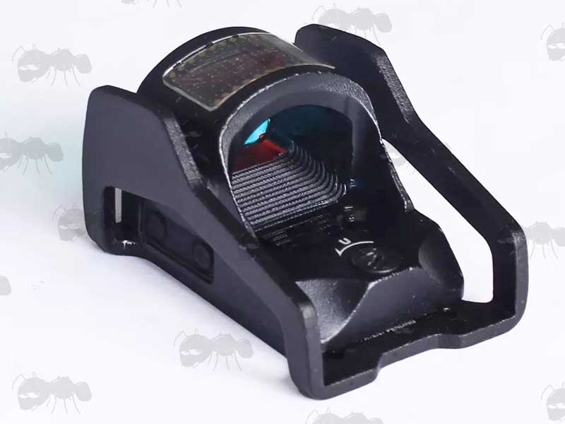Rear View of The Miniature Red Dot Reflex Solar Sight
