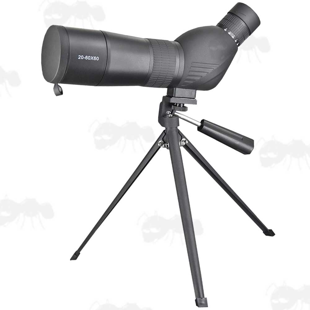 All Black 25-75x70mm Spotting Scope with Tripod