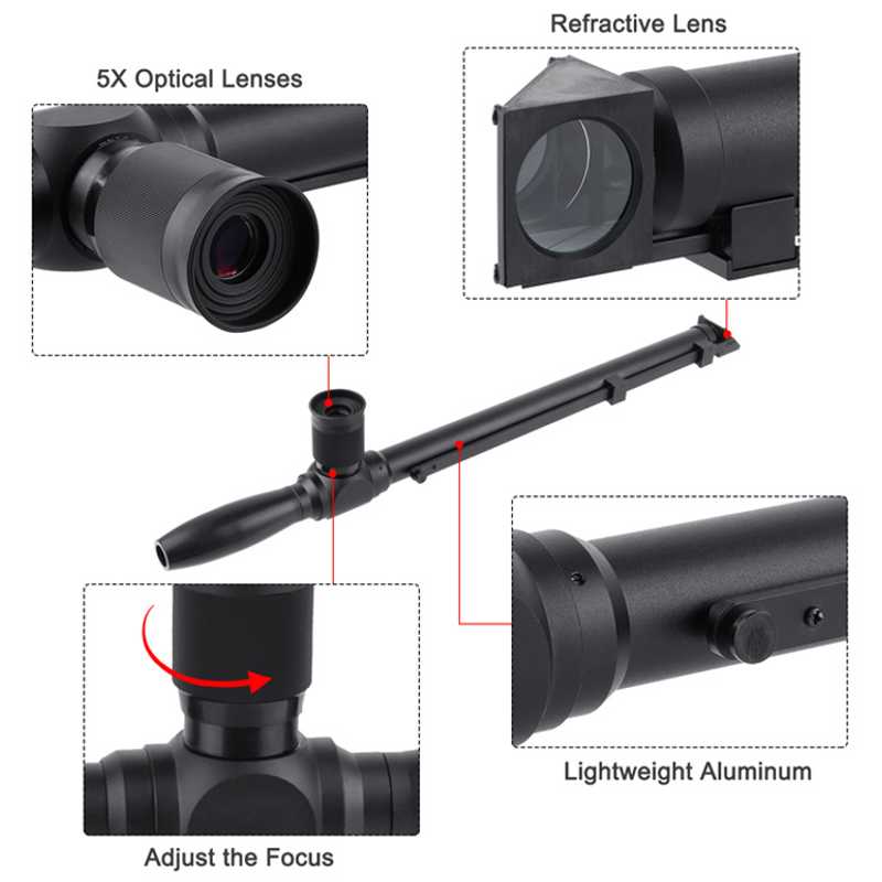 Features on The Retractable 5x Magnification Periscope with 20mm Lens