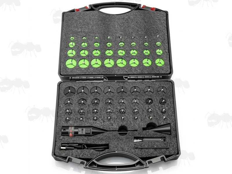 Universal Barrel Muzzle Fitting Red Laser Bore Sighting Kit