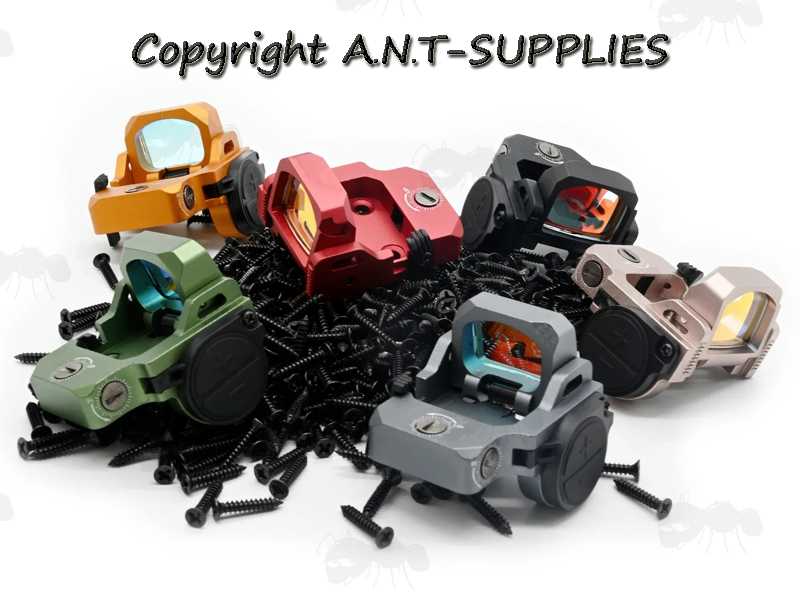 Assorted Colours of VISM Nano Red Dot FlipDot Sights