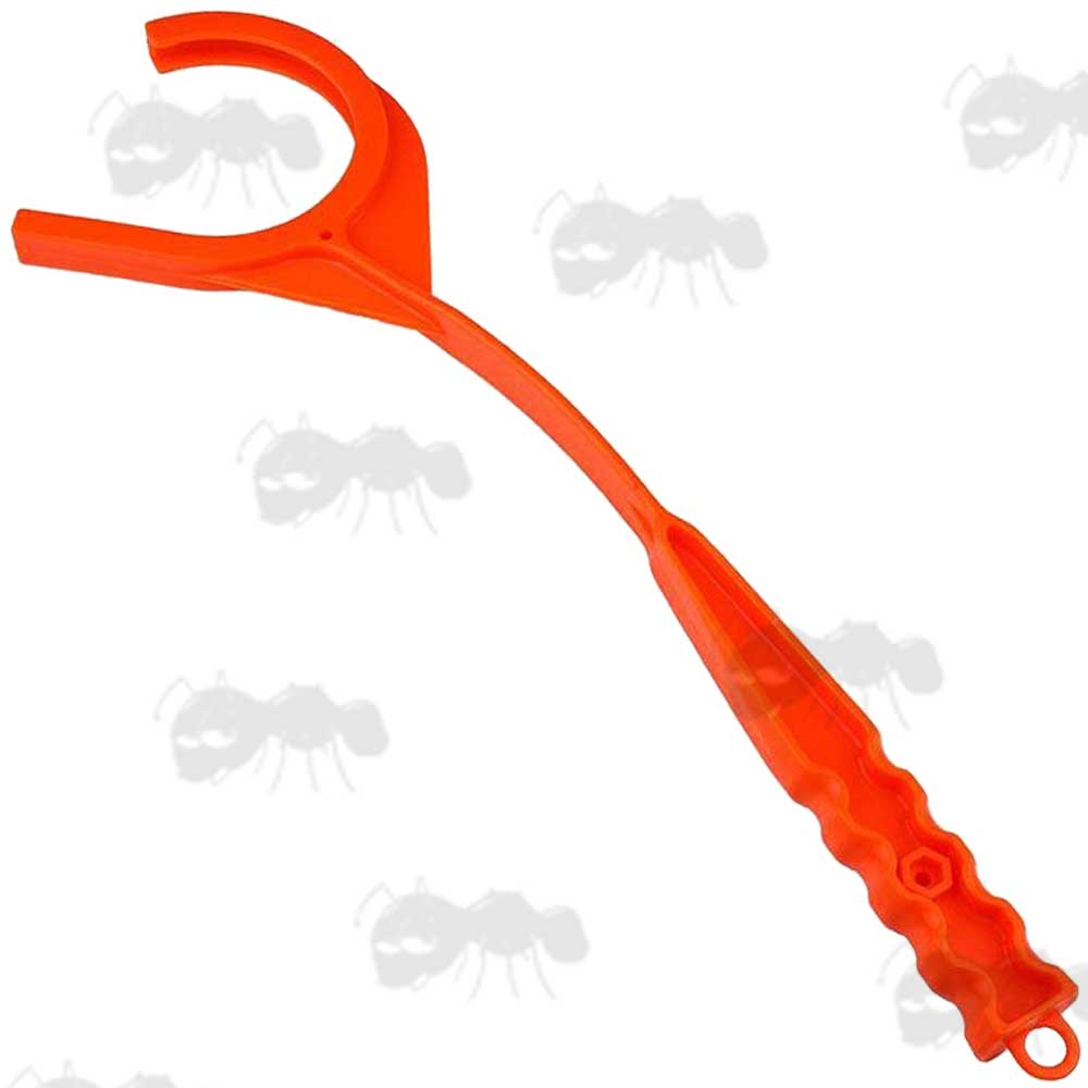 Bright Orange Polymer Hand Held Clay Pigeon Thrower