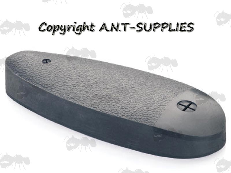 Hard Section Black Colour Recoil Pad with Leather Effect Textured Grip by Bisley for Skeet Shooting