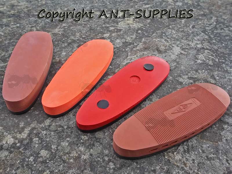 Selection of Four Old English Style Recoil Pads for Shotgun Buttstocks