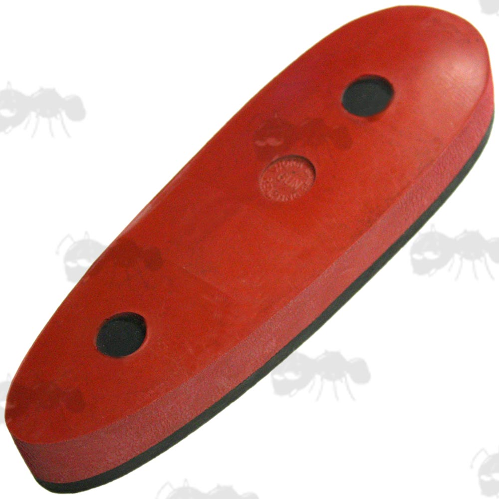 Solid Red Coloured Rubber Recoil Pad with Smooth Finish For Shotgun Buttstock
