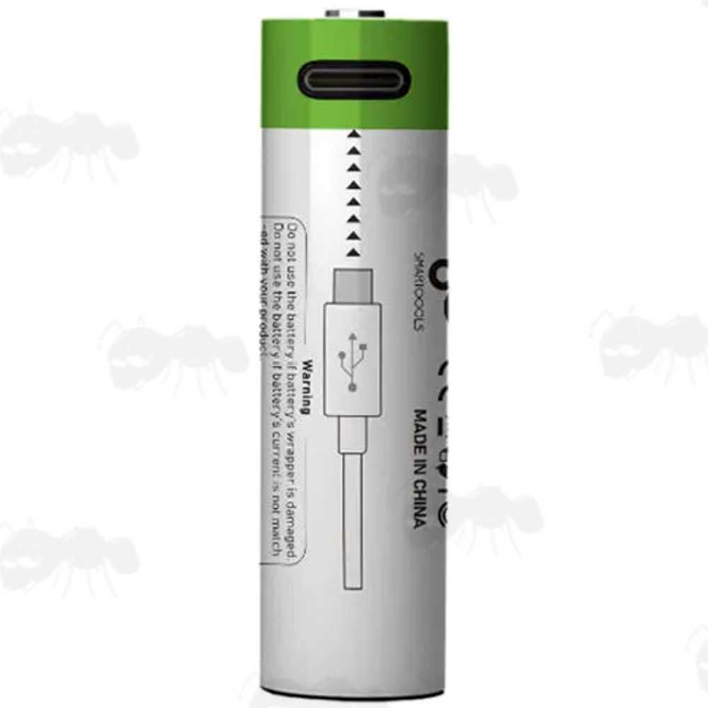 CityTree 14500 Lithium-Ion Battery with USB-C Charging Port