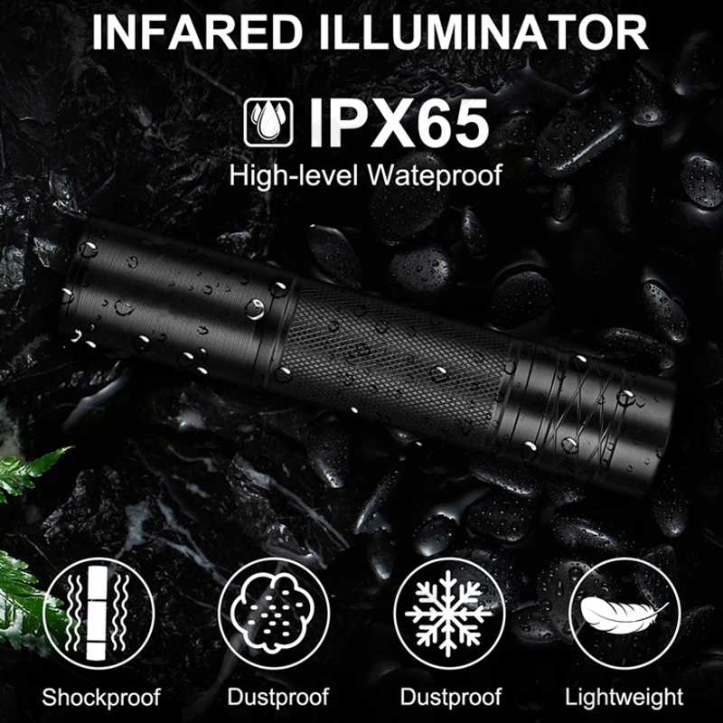 Waterproof Guide for The Slimline IR LED Torch Illuminator with Remote Pressure Pad Tailcap