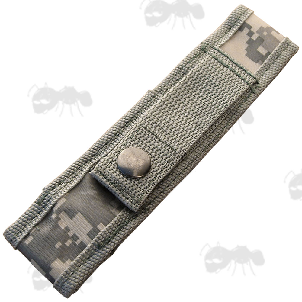 Digicam Nylon Large Torch Pouch with Velcro Flap and MOLLE Fitting Strap