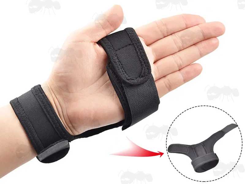 Palm View of The Divers' Wrist or Arm Fitting Torch Holder